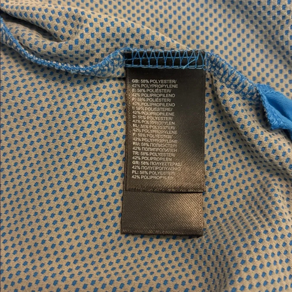 THE NORTH FACE | blue polo shirt large